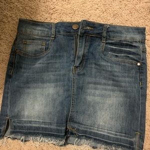 jean skirt